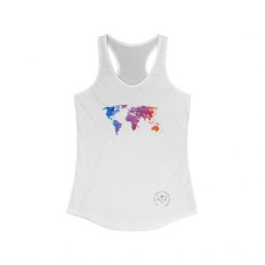 World Map Racerback Tank