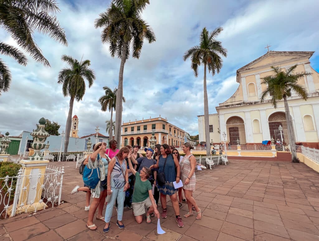 palms tress and solo female travelers in Trinidad, Cuba