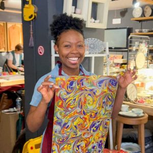 water marbling in Turkey