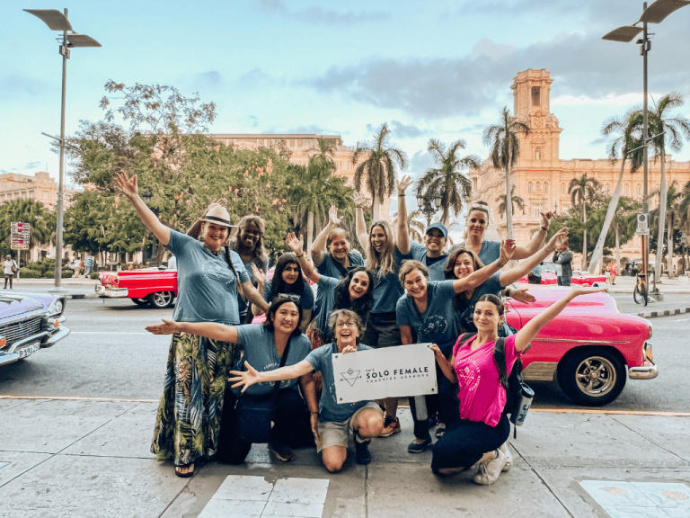 solo female travelers in Havana Cuba on a women only tour