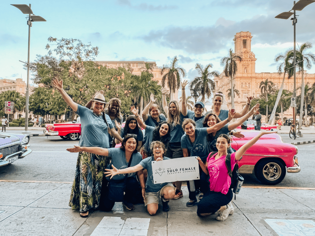 solo female travelers in Havana Cuba on a women only tour