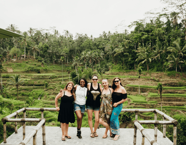 solo women travelers in Bali on women inly tour