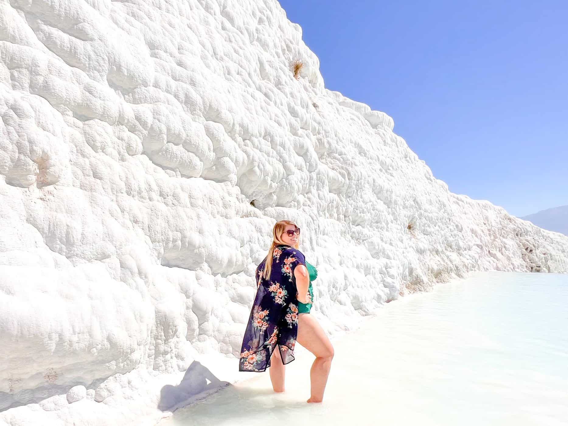 Soaking up n Pamukkale, Turkey