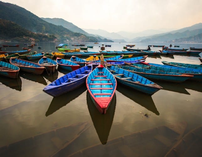 lake, Pokhara, Nepal