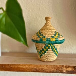 Mini Lidded Basket from Uganda