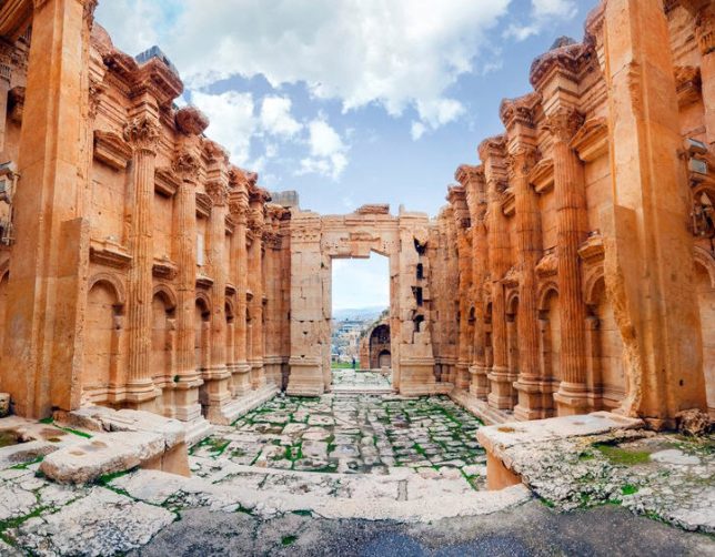 Historic,Ancient,Roman,Bacchus,Temple,In,Baalbek,,Lebanon Lebanon Meetup Tour women-only