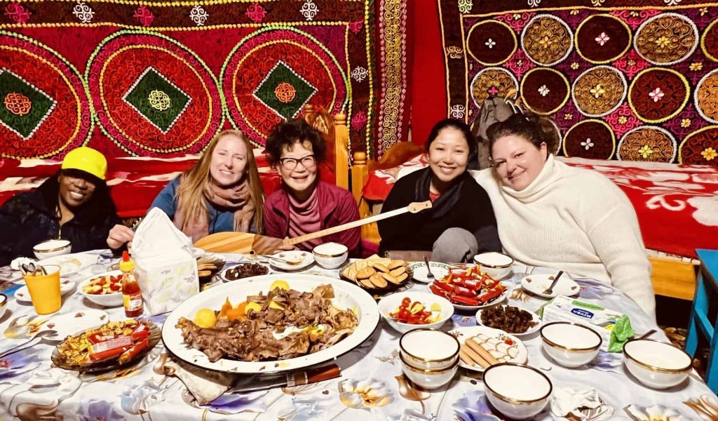 dinner in mongolia