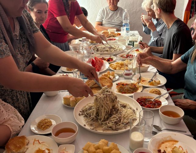 Kyrgyzstan noodle-making class