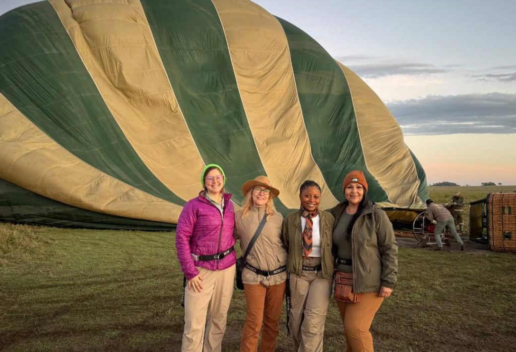 SoFe in Tanzania Safari Hot air Balloon Ride