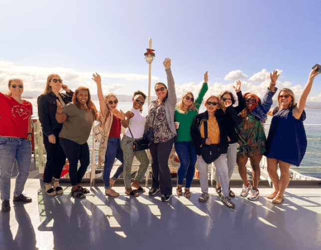 Turkey ferry ride on our women only tour
