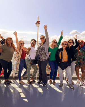 Turkey ferry ride on our women only tour