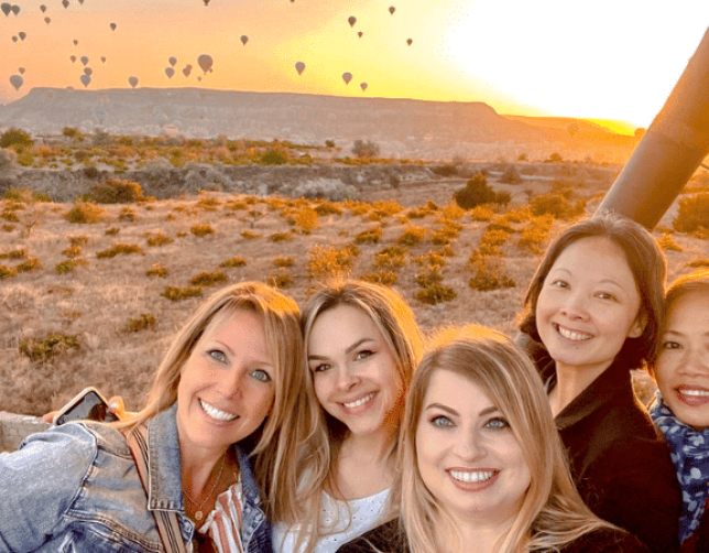 women traveling in Egypt together