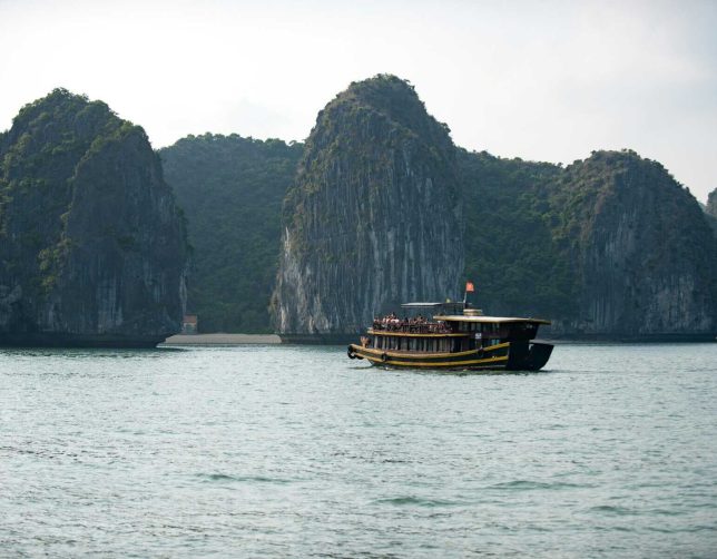 Junk boat on our women-only tour to Vietnam.