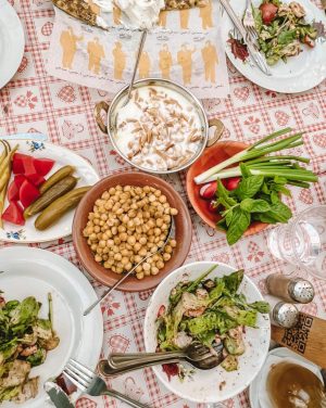 all women tour of Lebanon meal