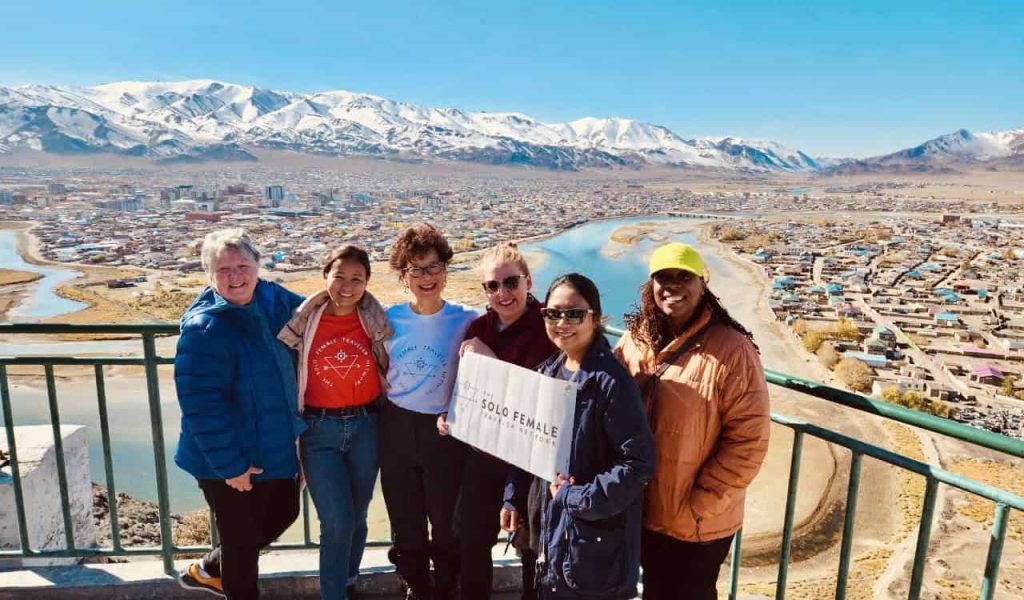 mongolia view with sofe sign