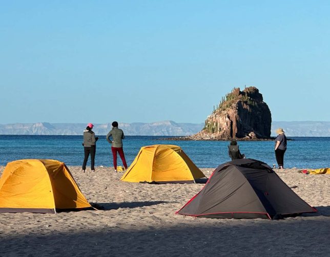 tents on the beach, Baja Mexico