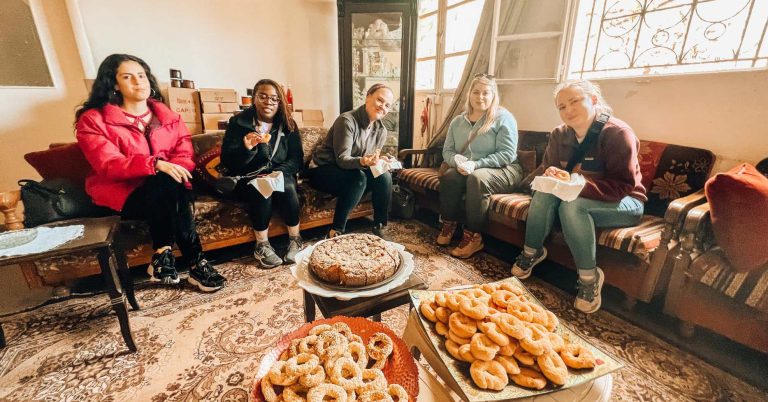 village home visit Lebanon women only tour Lebanon dessert in a village home
